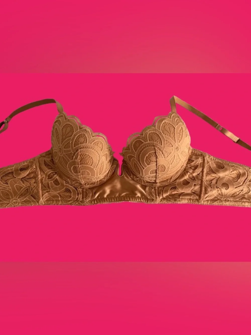 aerie Show Off Plunge Push Up Rooftop Garden Lace Bra | Size 34B | Never Worn - Picture 2 of 7